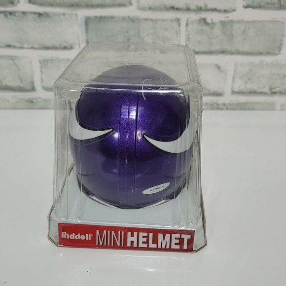 Riddell Ron Yary Signed Mini Helmet Vikings HOF 01 Autographed Collectible - Picture 4 of 10